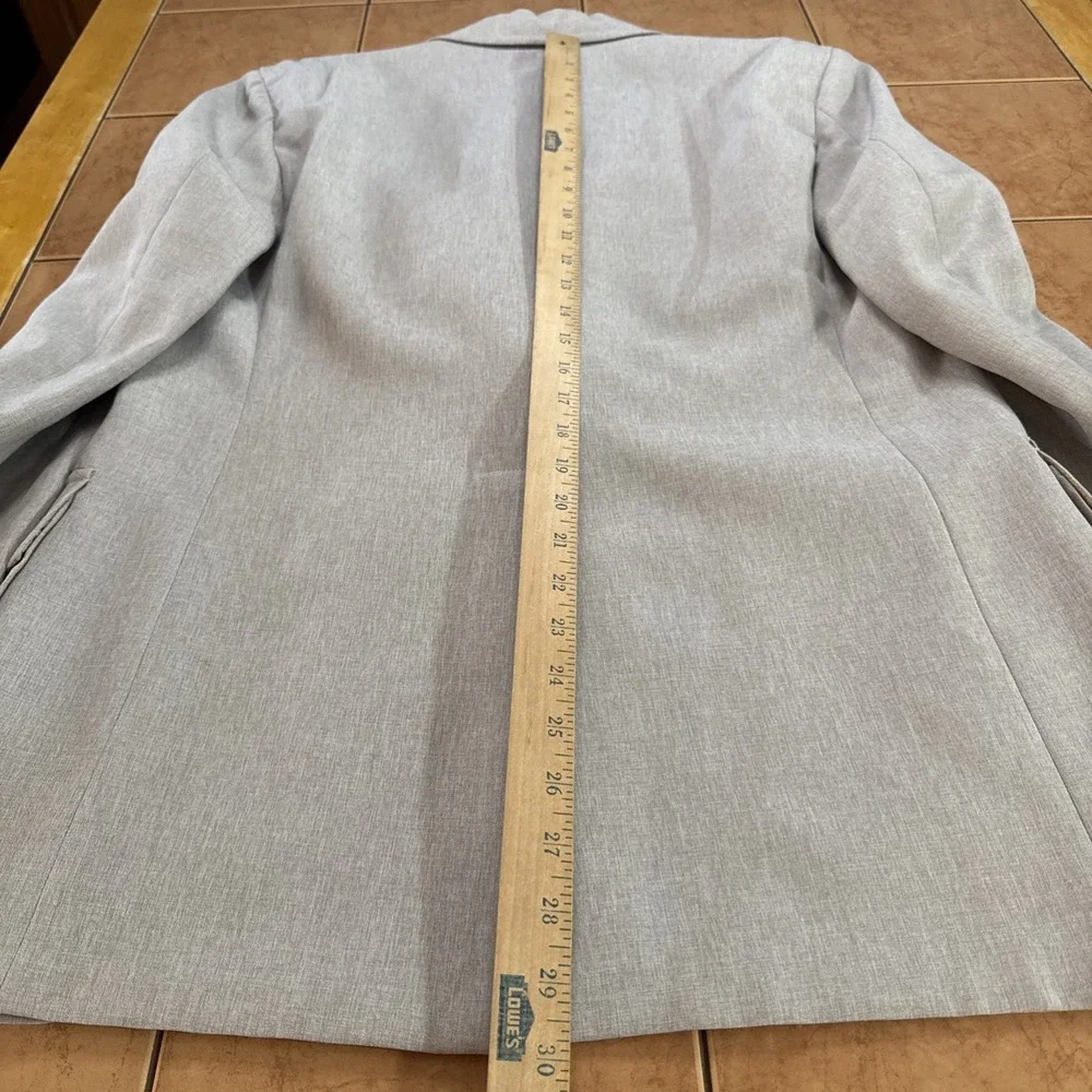 VTG Palm Springs by Palm Beach 2 Pc Gray Suit Jacket 40R Pants 34 x 31 Union USA
